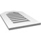 Ekena Millwork Octagonal Top Surface Mount PVC Gable Vent: Functional, w/ 3-1/2"W x 1"P Standard Frame, 16"W x 26"H GVPOT16X2601SF - alternate 3